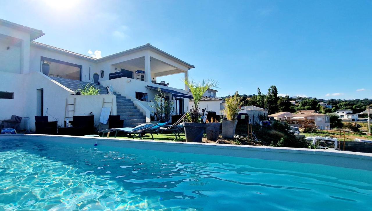 Villa Bistinetti Rez De Villa Tout Confort Avec Piscine Penta di Casinca Exteriér fotografie
